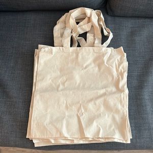 7 Beige Tote Bags for Crafting or DIY